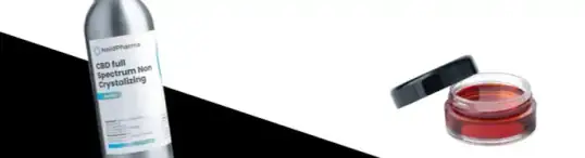 Distillates category banner for B2B cannabinoid supply